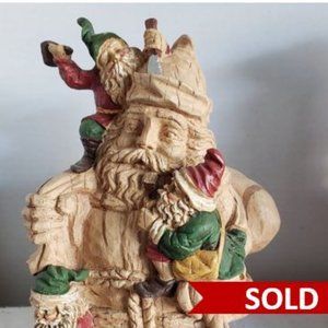 Santa with Elves - Vintage Sivestri